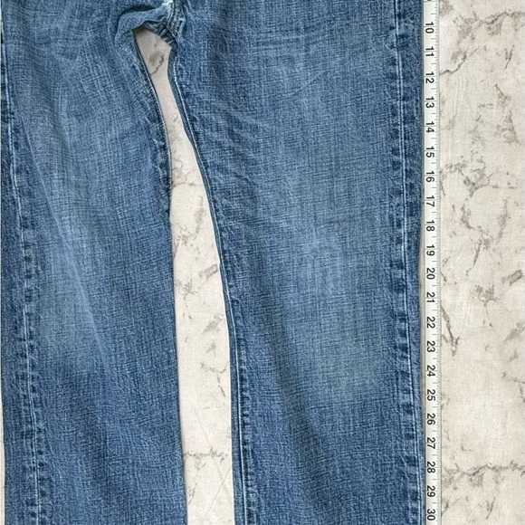 Levis Jeans 501 Straight Button Fly Blue Jeans - Picture 14 of 16